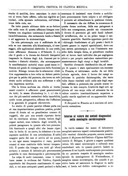 Rivista critica di clinica medica