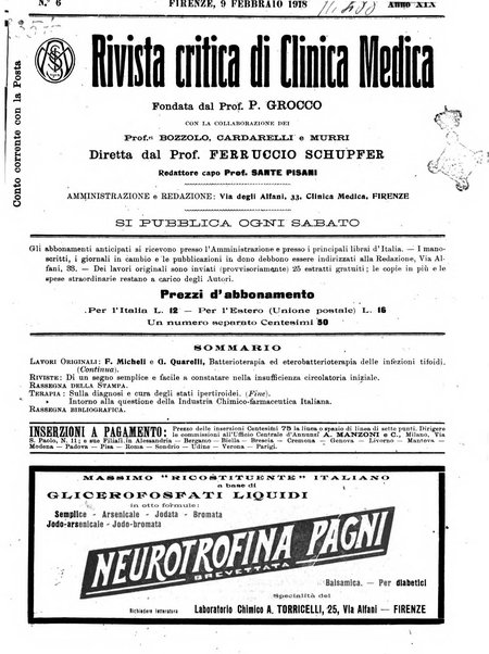 Rivista critica di clinica medica