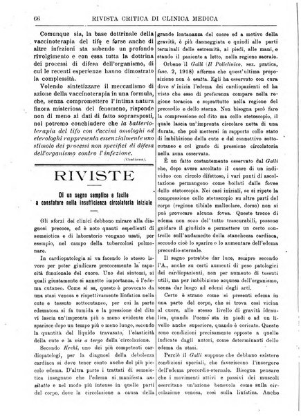 Rivista critica di clinica medica