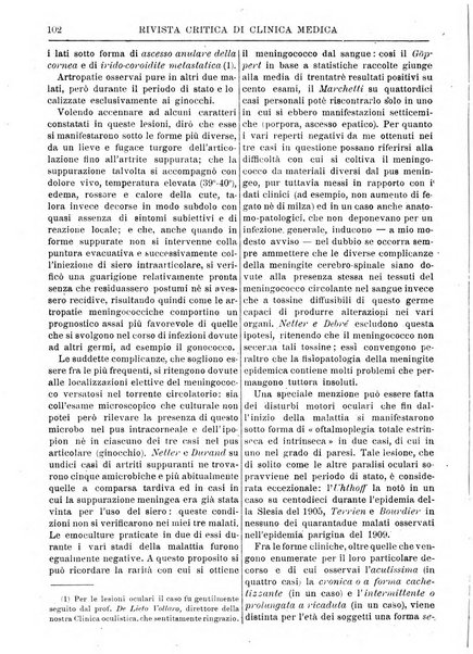 Rivista critica di clinica medica