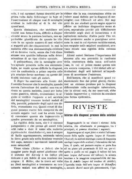 Rivista critica di clinica medica