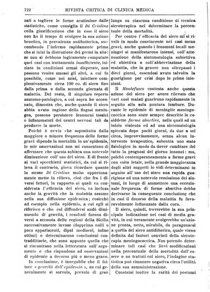 Rivista critica di clinica medica