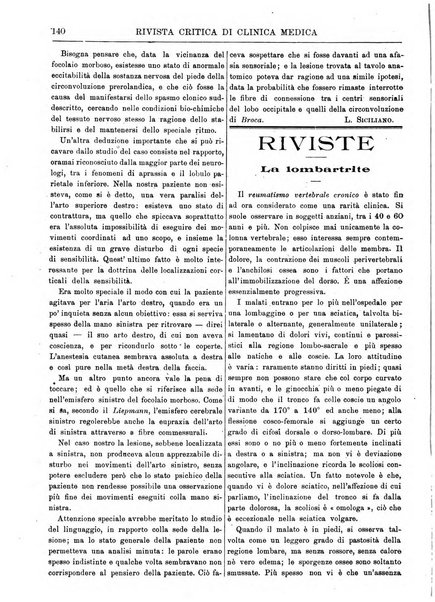 Rivista critica di clinica medica