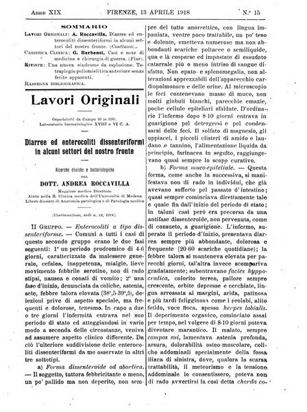 Rivista critica di clinica medica