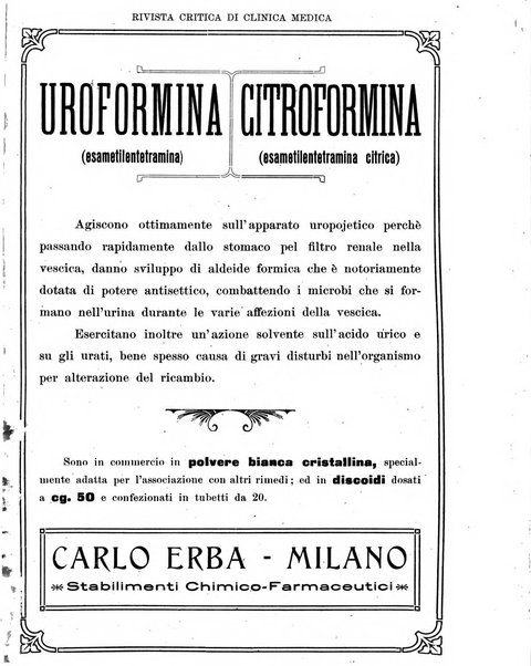 Rivista critica di clinica medica