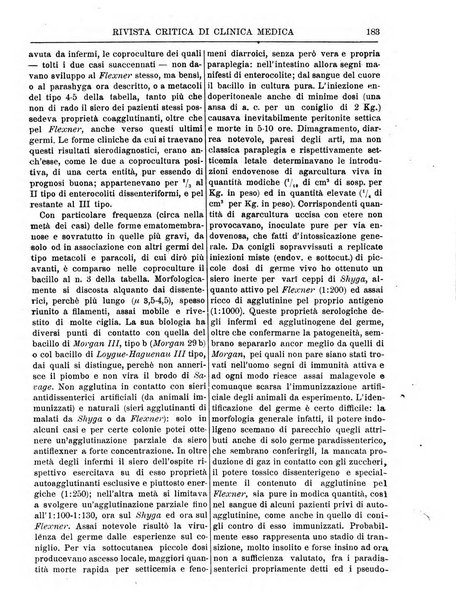 Rivista critica di clinica medica