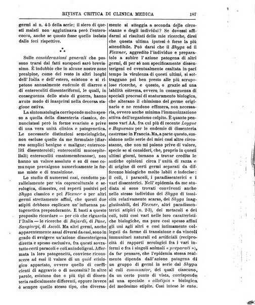 Rivista critica di clinica medica