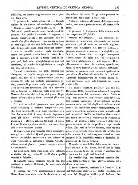 Rivista critica di clinica medica