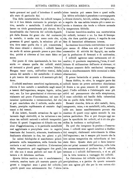 Rivista critica di clinica medica