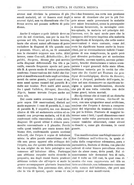 Rivista critica di clinica medica