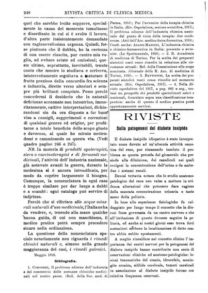 Rivista critica di clinica medica