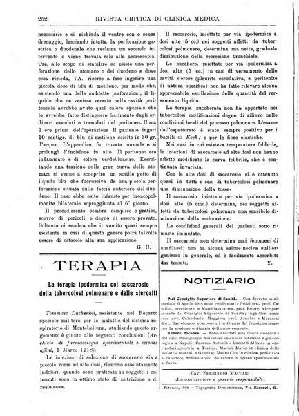 Rivista critica di clinica medica