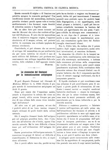 Rivista critica di clinica medica