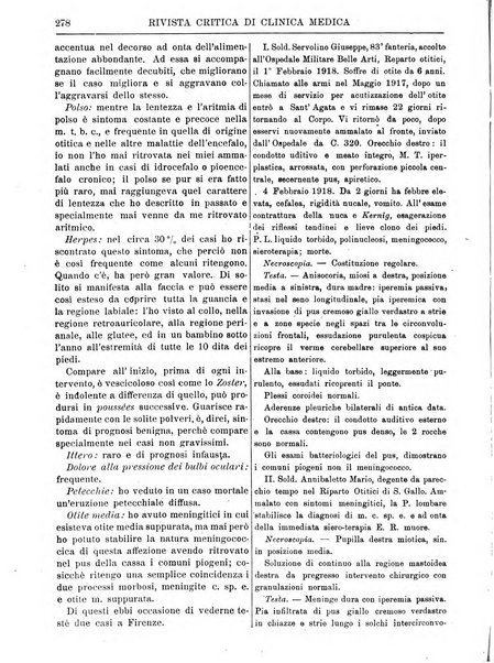 Rivista critica di clinica medica