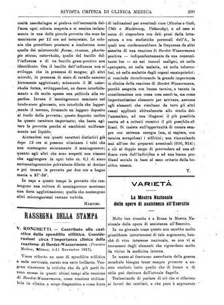 Rivista critica di clinica medica