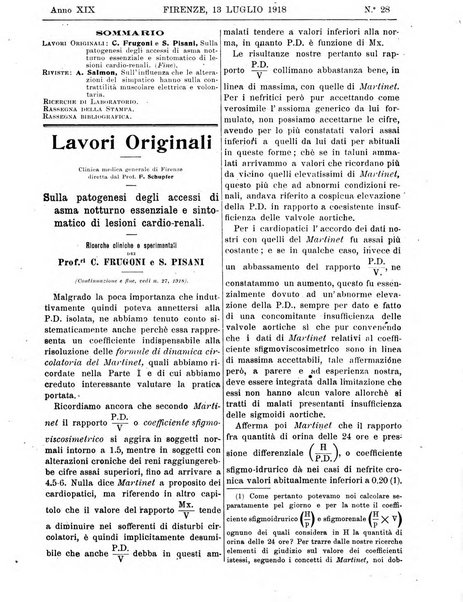 Rivista critica di clinica medica