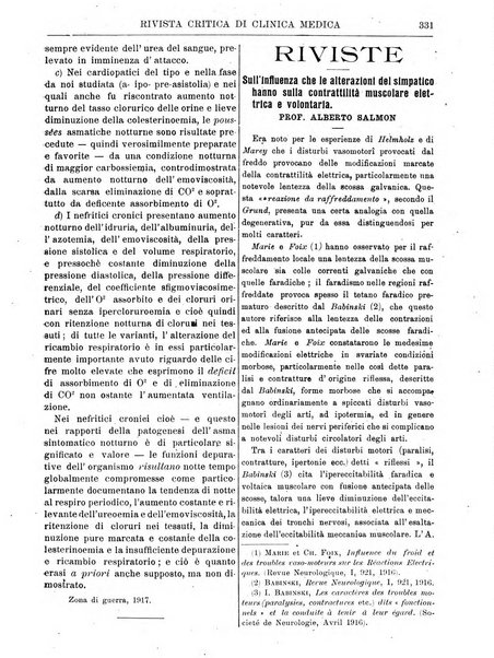 Rivista critica di clinica medica