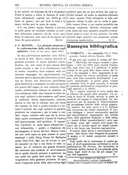 Rivista critica di clinica medica