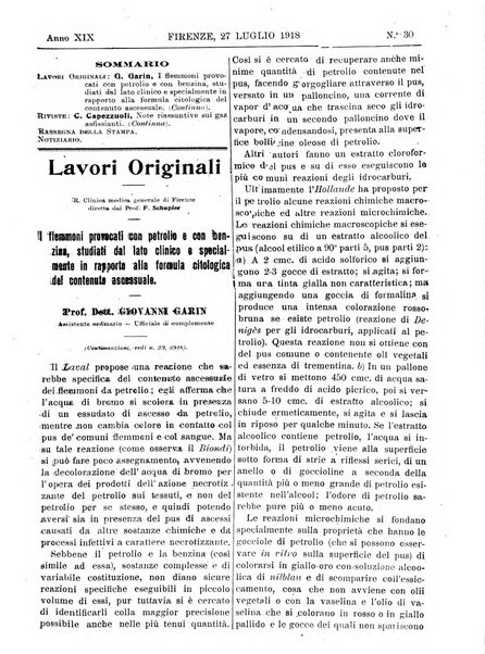 Rivista critica di clinica medica