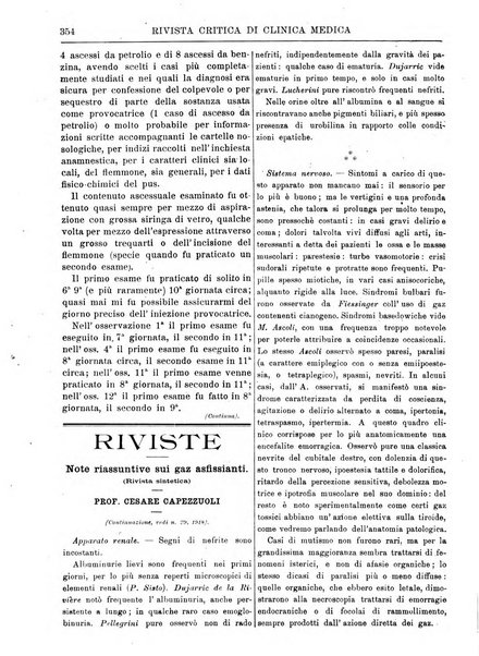 Rivista critica di clinica medica