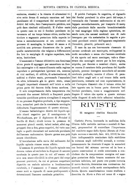 Rivista critica di clinica medica