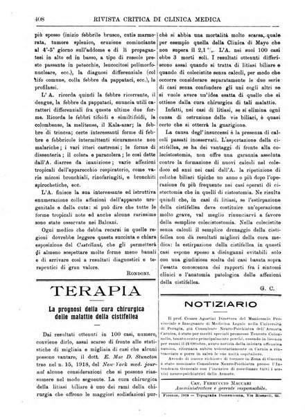 Rivista critica di clinica medica