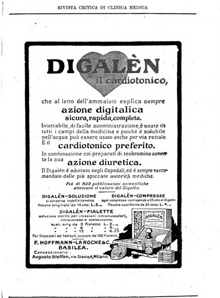 Rivista critica di clinica medica