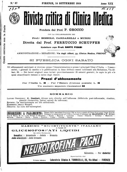 Rivista critica di clinica medica