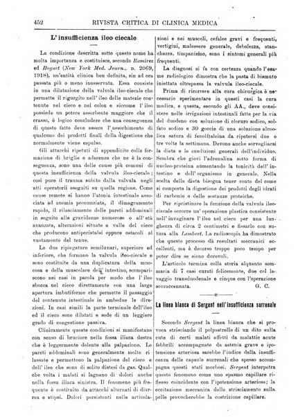 Rivista critica di clinica medica