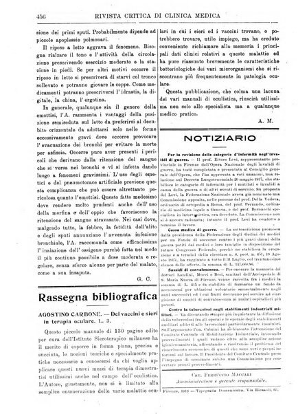 Rivista critica di clinica medica