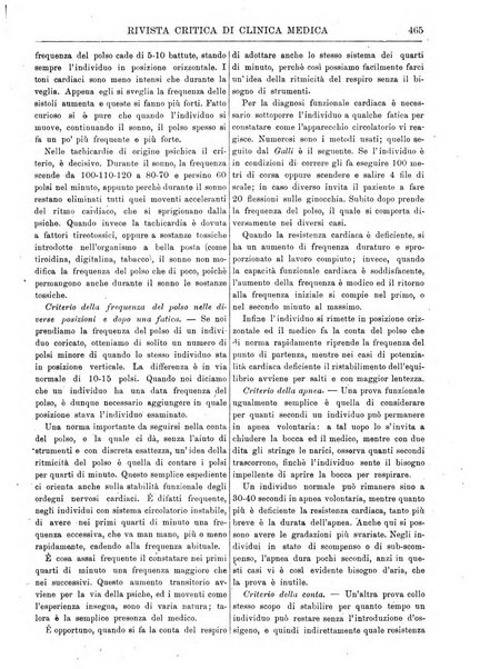 Rivista critica di clinica medica