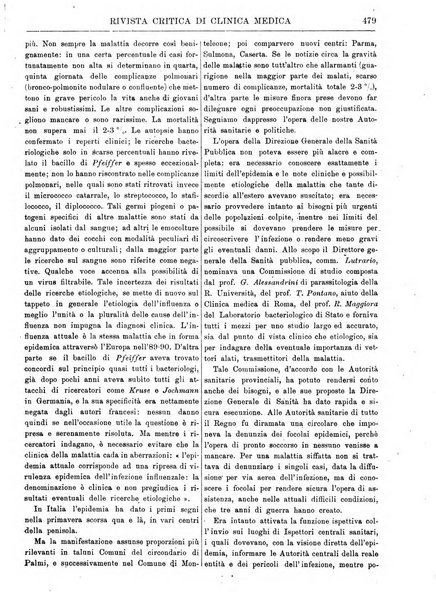 Rivista critica di clinica medica