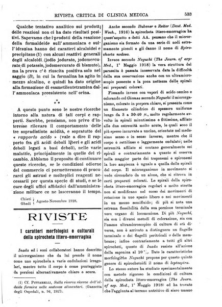 Rivista critica di clinica medica