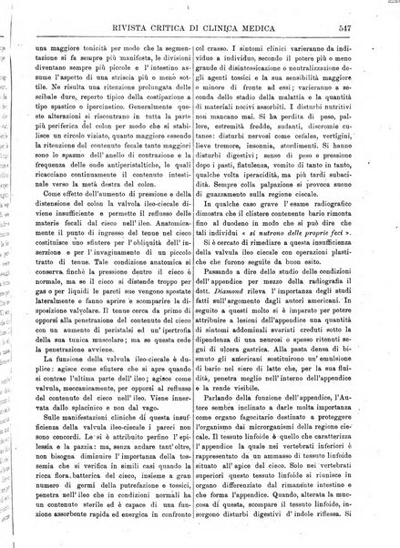 Rivista critica di clinica medica