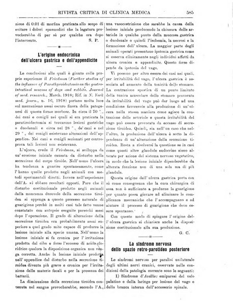 Rivista critica di clinica medica