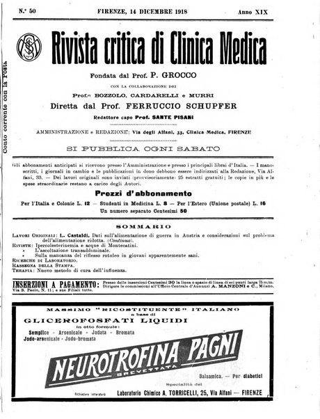 Rivista critica di clinica medica