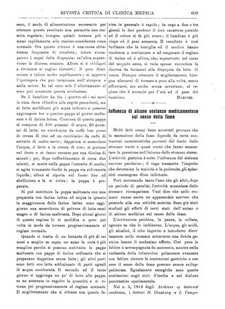 Rivista critica di clinica medica