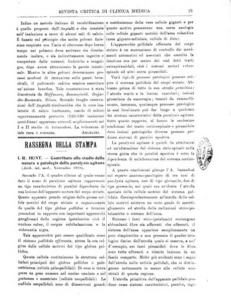 Rivista critica di clinica medica