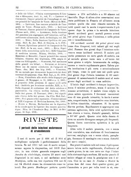 Rivista critica di clinica medica