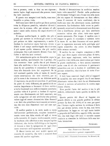 Rivista critica di clinica medica