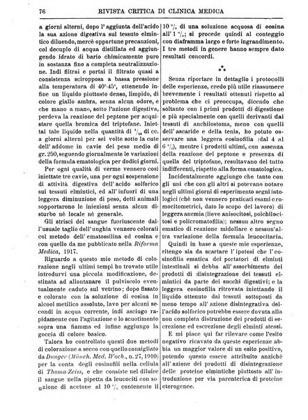 Rivista critica di clinica medica