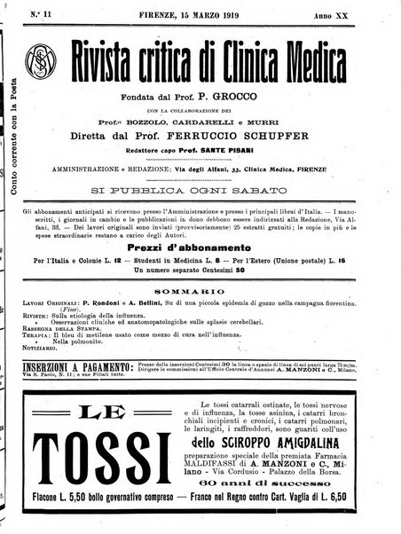 Rivista critica di clinica medica