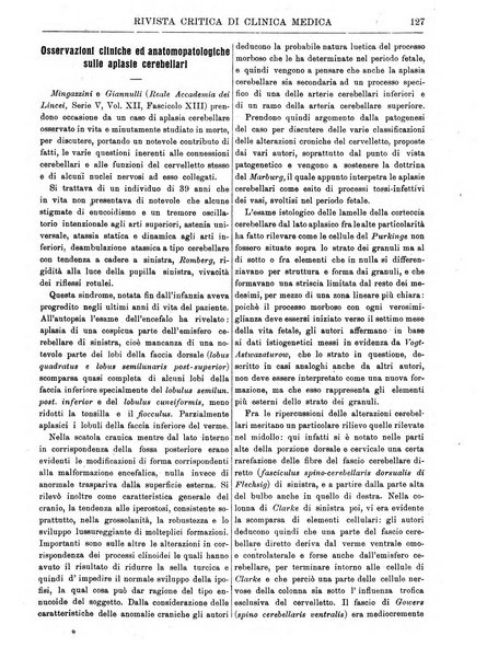 Rivista critica di clinica medica