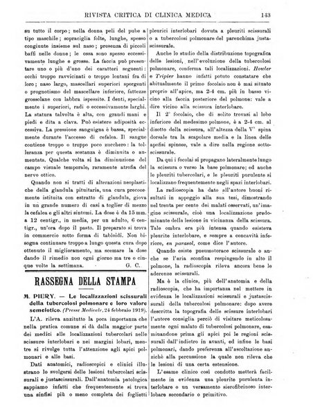 Rivista critica di clinica medica