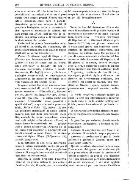 Rivista critica di clinica medica