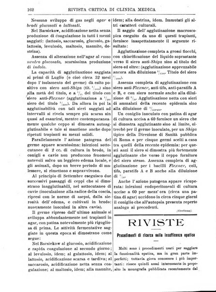 Rivista critica di clinica medica