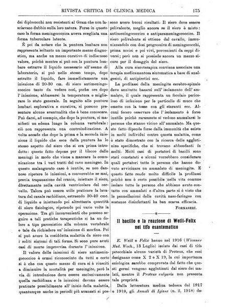 Rivista critica di clinica medica