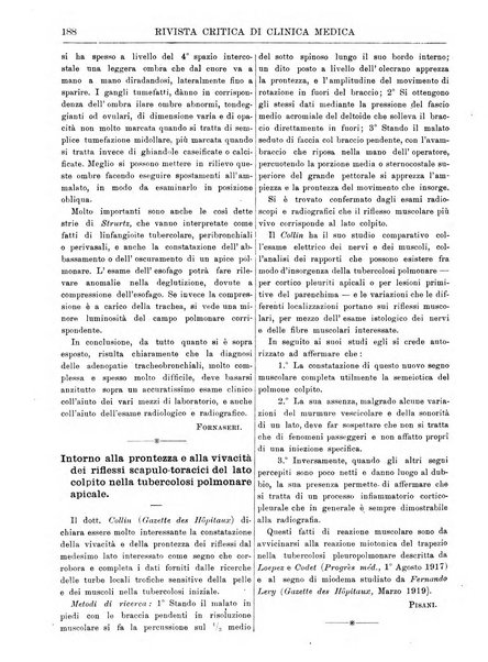 Rivista critica di clinica medica