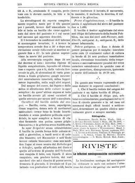 Rivista critica di clinica medica