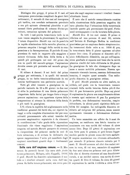 Rivista critica di clinica medica